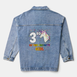 3rd of the naughty girl bday  denim jacket