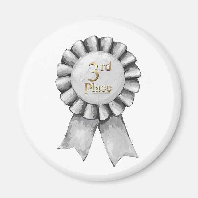 3rd Place Ribbon Magnet (Front)