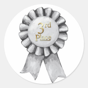 3rd Place Ribbon Stickers
