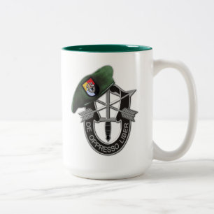 3rd Special Forces Green Berets SFGA Fort Bragg Two-Tone Coffee Mug