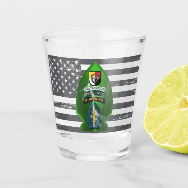 3rd Special Forces Group (AIRBORNE) Shot Glass (Front)
