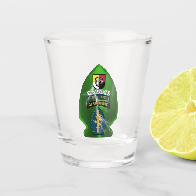3rd Special Forces Group (AIRBORNE) Shot Glass (Front)