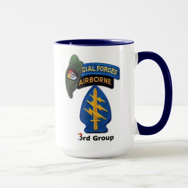 3rd Special Forces Group Green Berets SFGA SF Mug (Right)