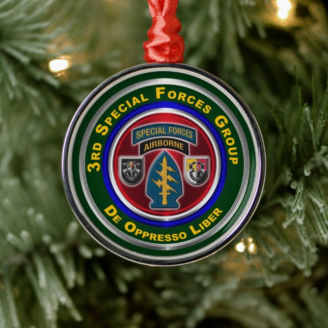 3rd Special Operations Group Keepsake Christmas Metal Tree Decoration (Tree)