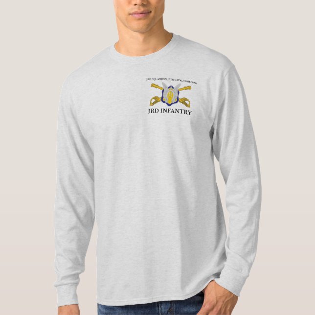 3RD SQUADRON 17TH CAVALRY(RECON) 3RD INFANTRY  T-Shirt (Front)