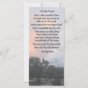 3rd step prayer bookmark