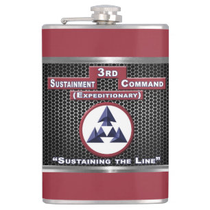 3rd Sustainment Command (Expeditionary) Hip Flask