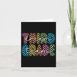 3rd Third Grade Dream Team Teachers First Day Back Card