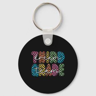 3rd Third Grade Dream Team Teachers First Day Back Key Ring