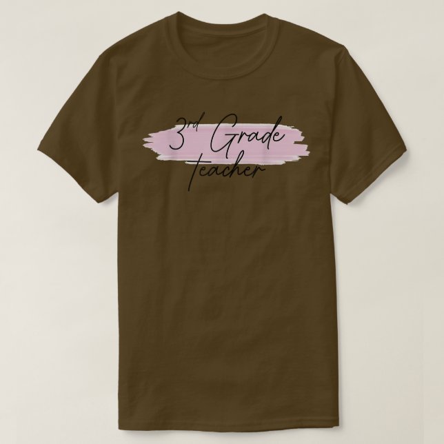 3rd Third Grade Teacher Back to school T-Shirt (Design Front)
