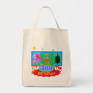3rd Undersea Adventure Birthday Tshirts Tote Bag