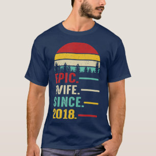 3rd Wedding Anniversary Gift for Her Epic Wife T-Shirt