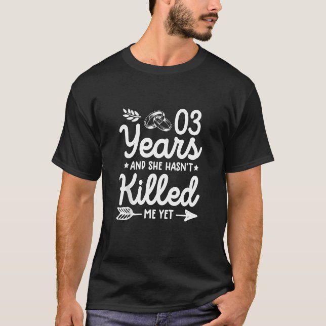3rd Wedding Anniversary  Tee Matching Couples 3 Ye (Front)
