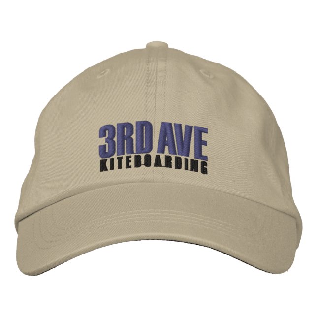 3rdAveKiteboardingStretch Embroidered Hat (Front)