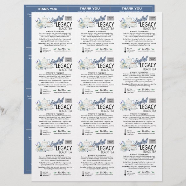 3x4 Small Square Sample Inserts Paper Sheet (Front/Back)