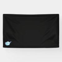 3x5 Banner | Bold Black Floral Accent