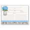 3x5 Blue Hydrangea Mason Jar Recipe Cards