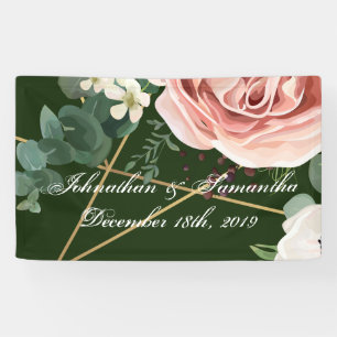 3'x5' Personalised Banner Geometric Garden Hunter
