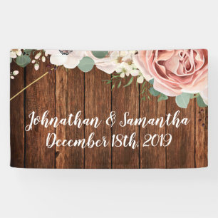 3'x5' Personalised Banner Geometric Garden Rose