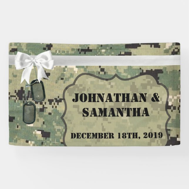 3'x5' Personalised Banner Navy Type III Three Digi (Horizontal)