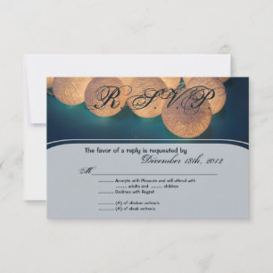 3x5 R.S.V.P. Reply Card String Lights Night Lanter