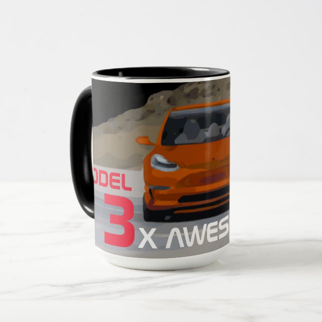 3X AWESOME MUG (Front Left)