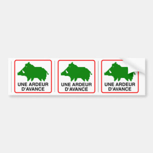 3x STICKER Boar CAR - ADVANCE ARDER