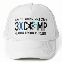3XCOMP Trucker Hat - White