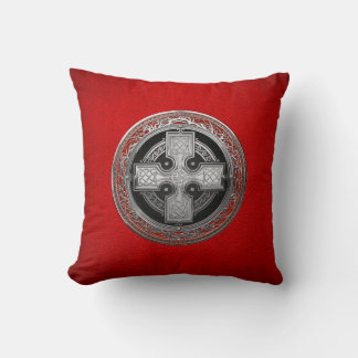 [400] Ancient Celtic Sacred Silver Knot Cross Cushion
