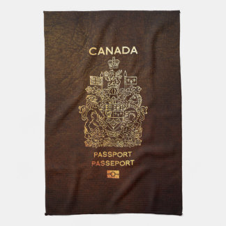 [400] Canadian Passport Cover Tea Towel