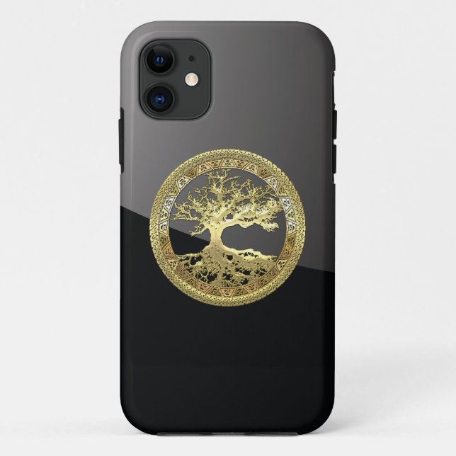 [400] Celtic Tree of Life [Gold] Case-Mate iPhone Case (Back)
