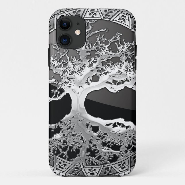 [400] Celtic Tree of Life [Silver] Case-Mate iPhone Case (Back)
