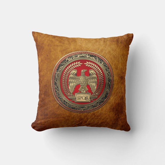 [400] Gold Roman Imperial Eagle Cushion (Front)