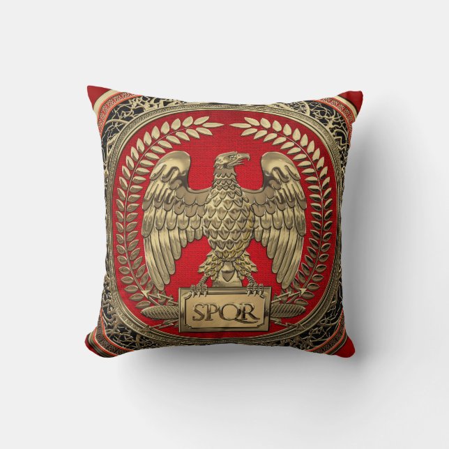 [400] Gold Roman Imperial Eagle Cushion (Front)