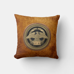 [400] Gold Roman Imperial Eagle on Gold Medallion Cushion