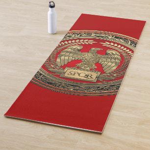[400] Gold Roman Imperial Eagle Yoga Mat