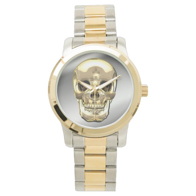 [400] Golden Human Skull Watch (Front)