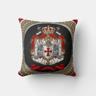 [400] Knights Templar Coat of Arms Cushion