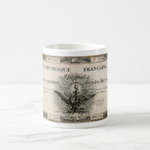 400 Livres French Revolution Assignat Bank Note Coffee Mug