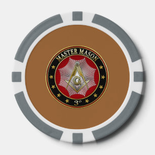 [400] Master Mason - 3rd Degree Square & Compasses Poker Chips