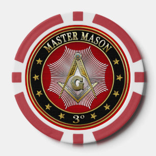 [400] Master Mason - 3rd Degree Square & Compasses Poker Chips