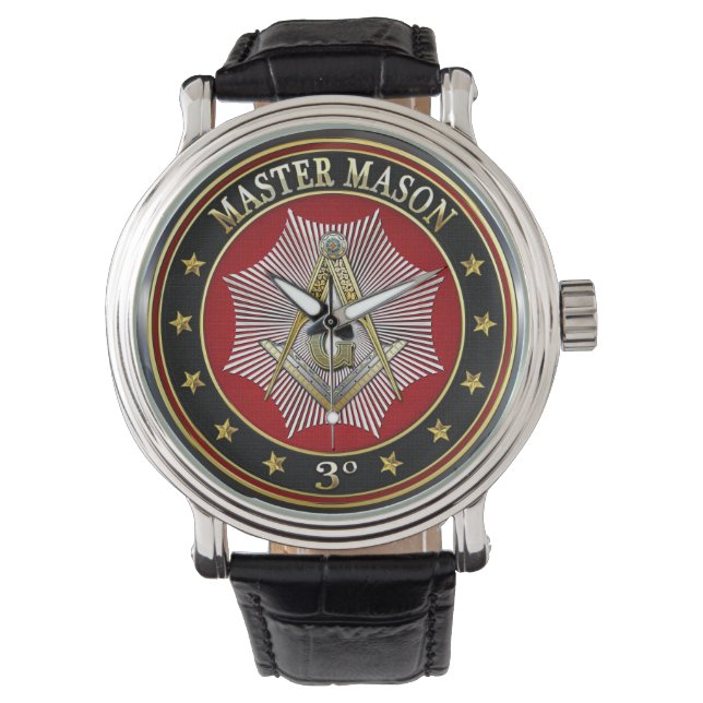 [400] Master Mason - 3rd Degree Square & Compasses Watch (Front)
