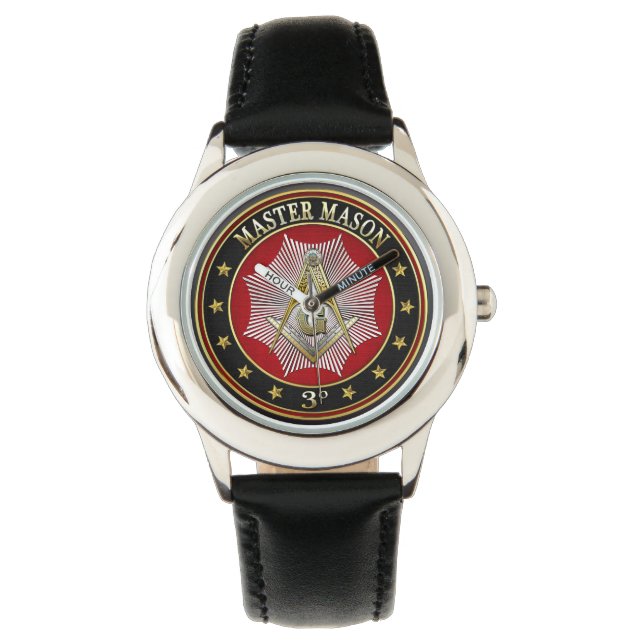 [400] Master Mason - 3rd Degree Square & Compasses Watch (Front)