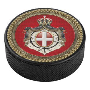 [400] Order of Malta - SMOM Coat of Arms Hockey Puck
