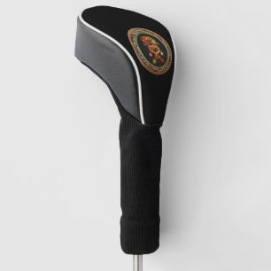 [400] Red and Yellow Dragons Golf Head Cover