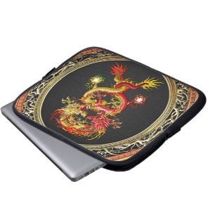 [400] Red and Yellow Dragons Laptop Sleeve