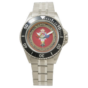 [400] Rosy Cross (Rose Croix) on Red & Gold Watch