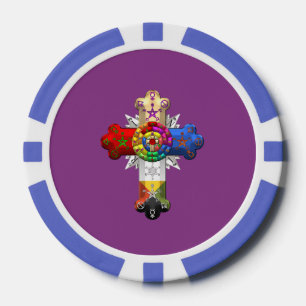 [400] Rosy Cross (Rose Croix) Poker Chips