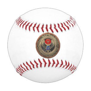 [400] Sacred Gold Egyptian Winged Scarab with Ankh Baseball