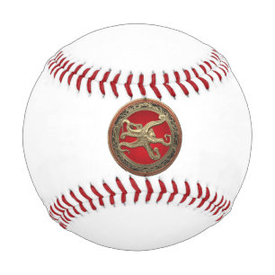 [400] Sacred Gold Octopus in Defensive Posture Baseball